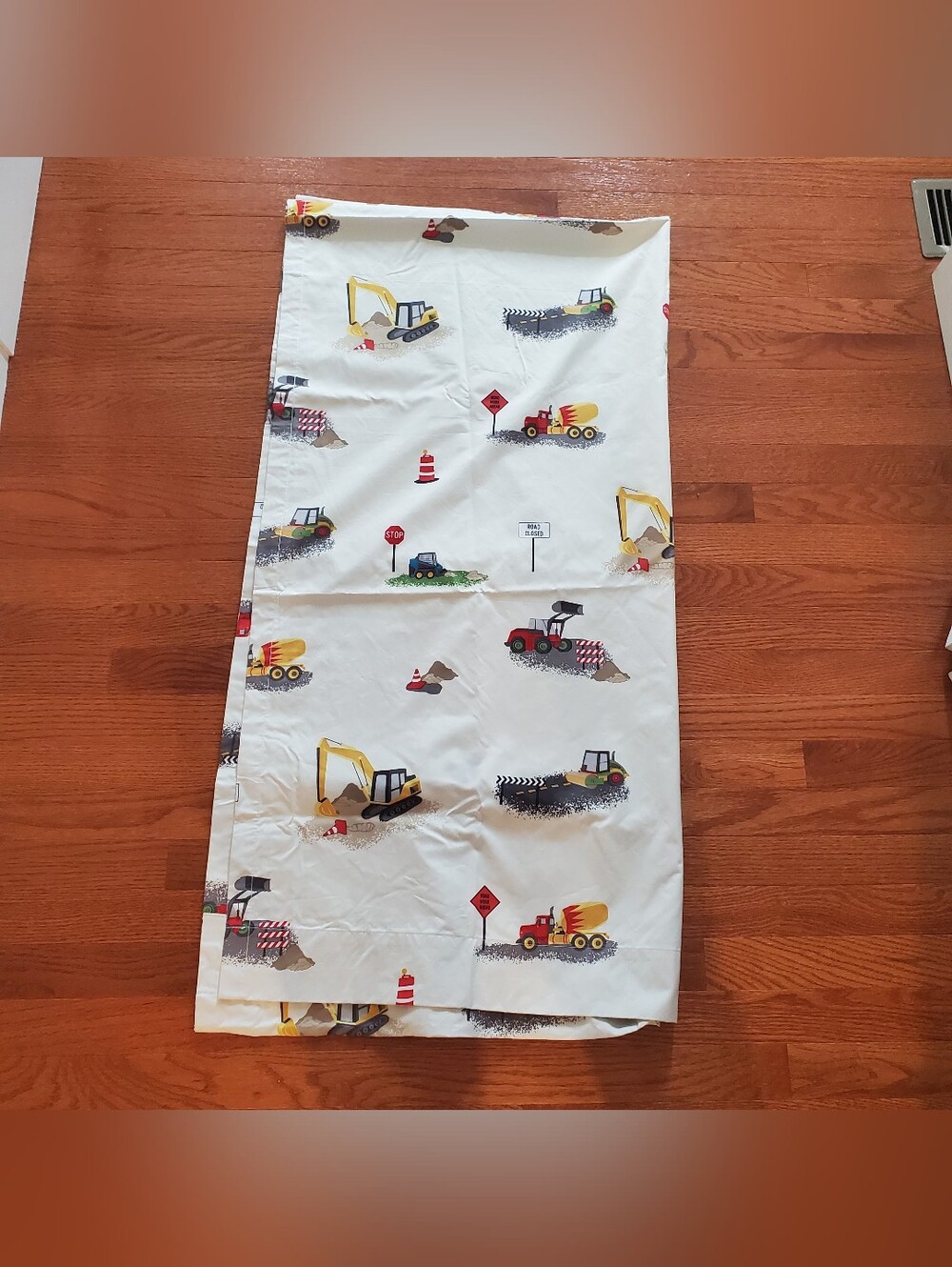 Construction Vehicles Blackout Curtain Panel Kids Rod Pocket Heavy Duty 84"x42"